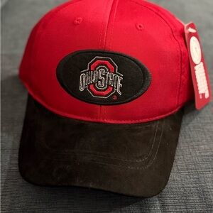 NWT Collegiate Licensed Product Ohio State Red and Black SnapBack Cap